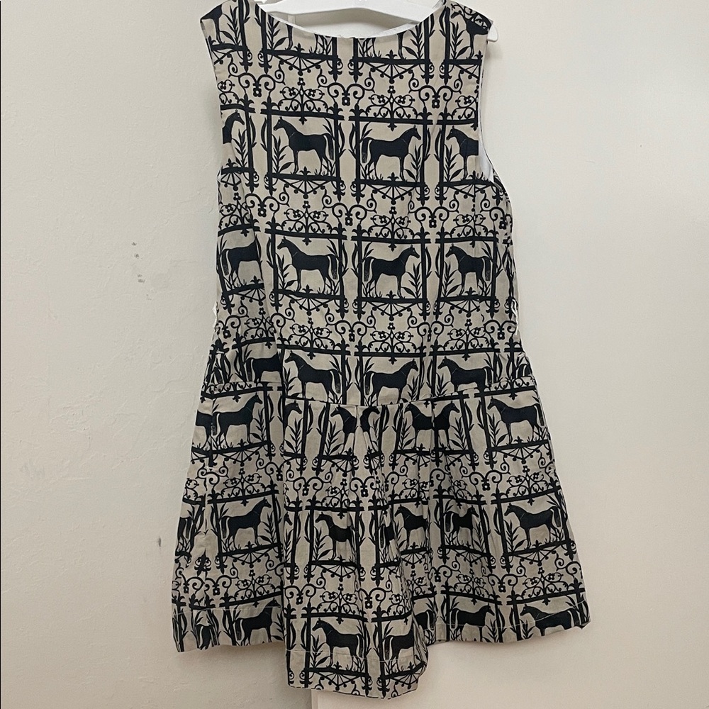 Crewcuts Black and White Kids Casual Dress